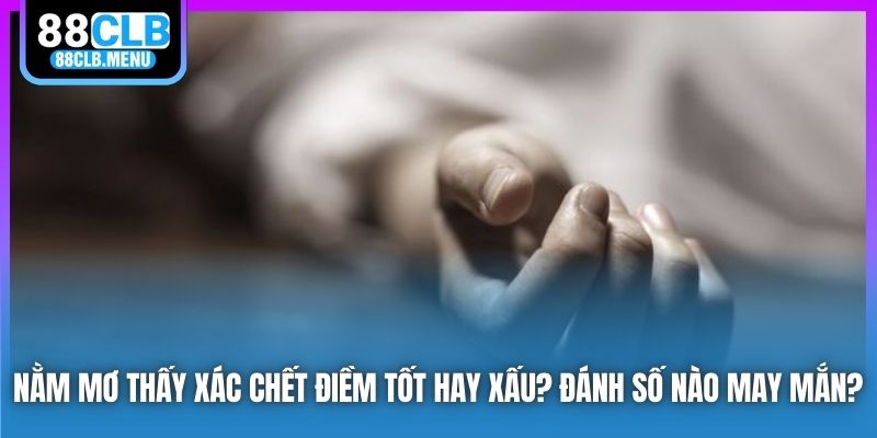 Nằm Mơ Thấy Xác Chết Điềm Tốt Hay Xấu? Đánh Số Nào May Mắn?